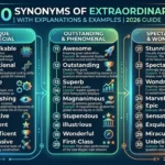 Synonyms of Extraordinary
