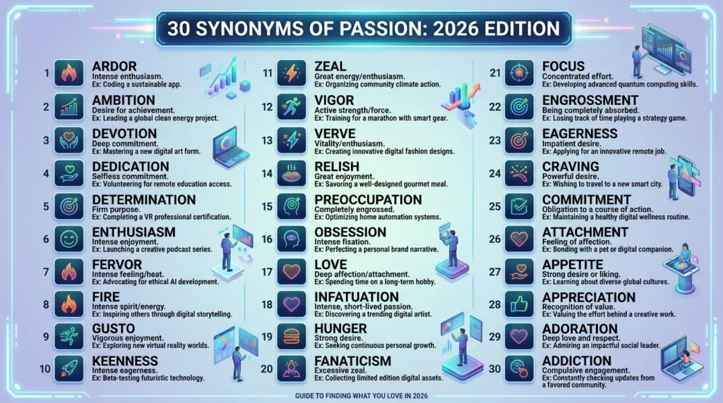 Synonyms of Passion