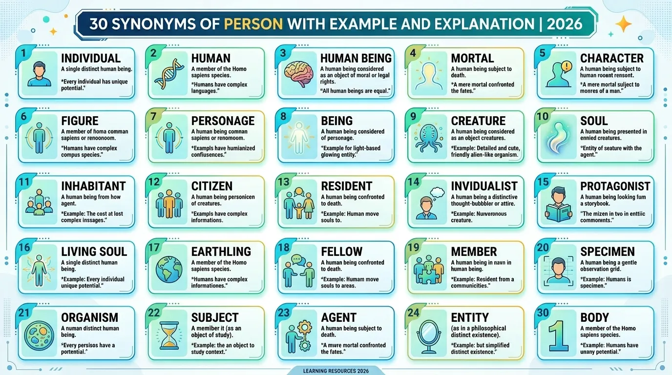 Synonyms of Person