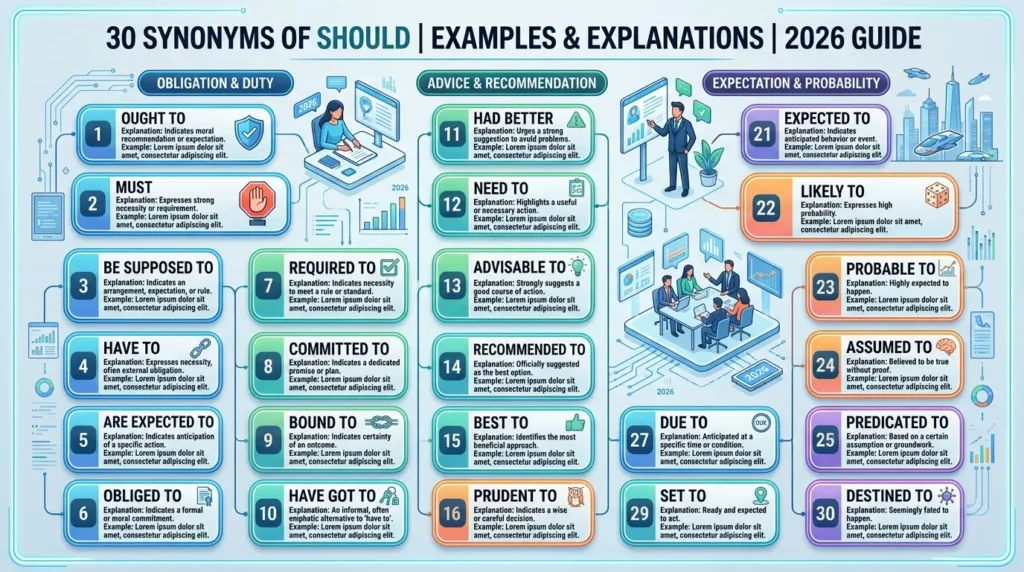 Synonyms of Should