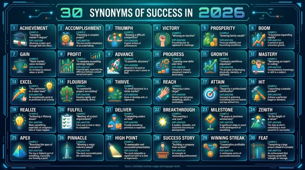 Synonyms of Success
