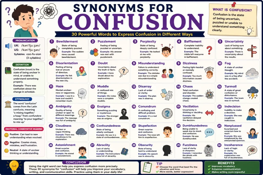 synonyms for confusion