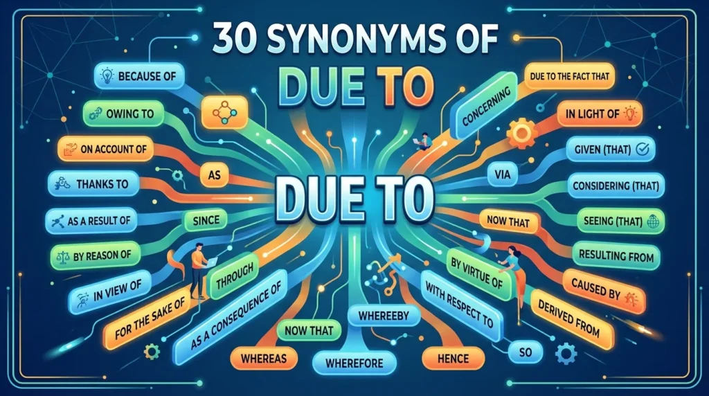synonyms for due to