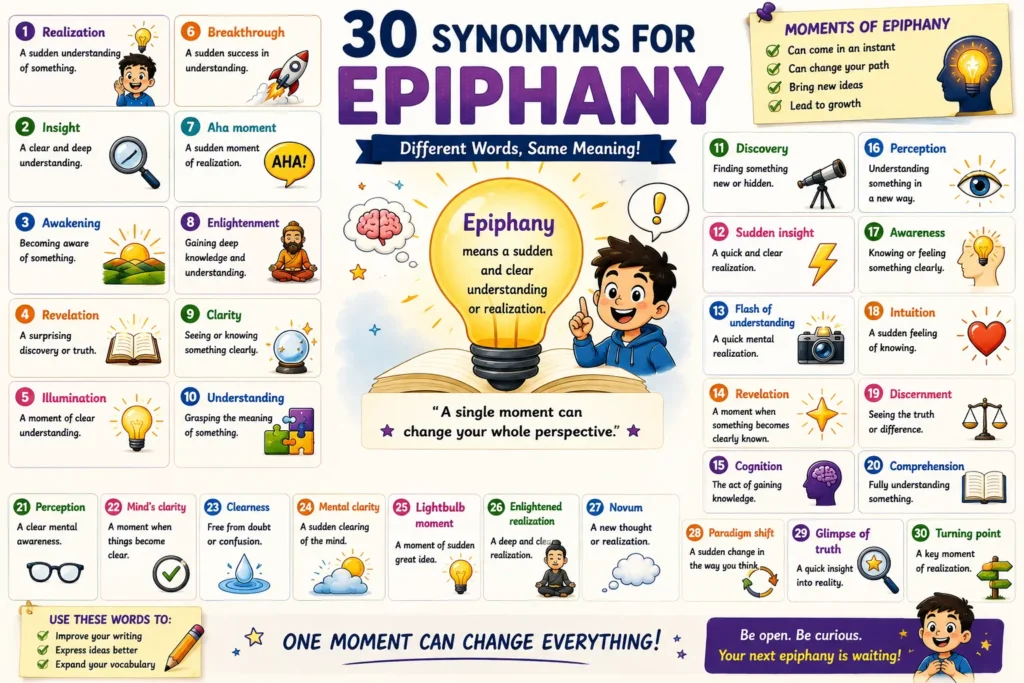 synonyms for epiphany