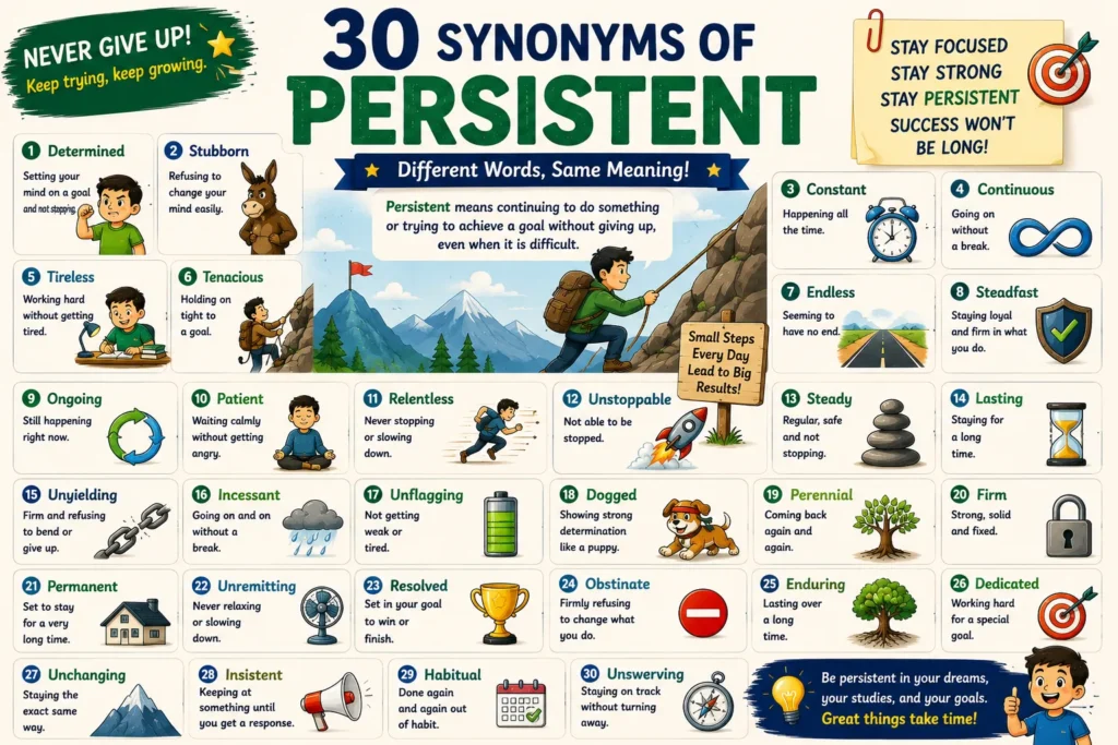 synonyms for persistent