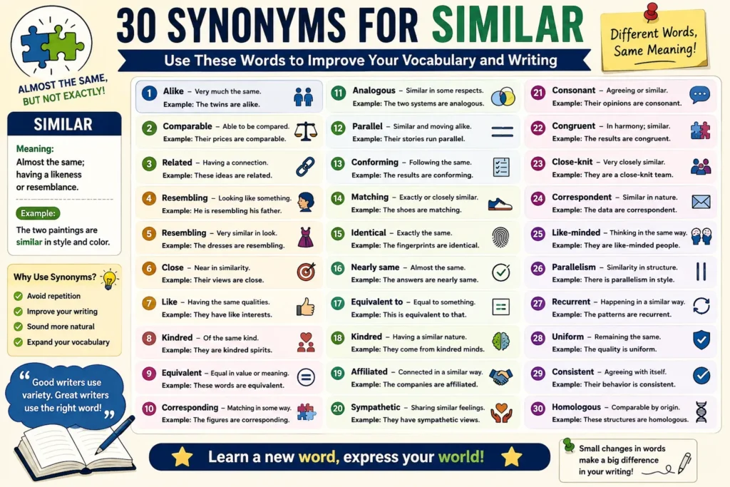 synonyms for similar