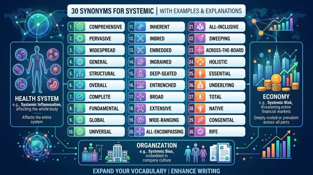 synonyms for systemic