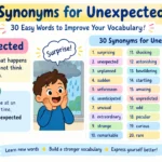 synonyms for unexpected
