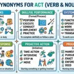 Synonyms for act