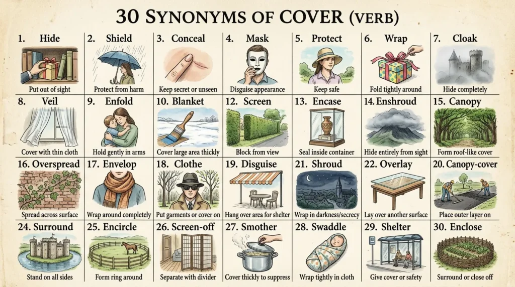 synonyms for cover