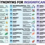 Synonyms for insignificant