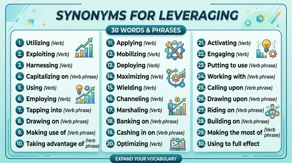 synonyms for leveraging