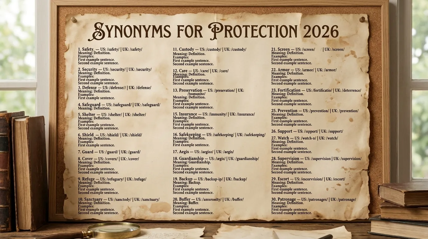 synonyms for protection