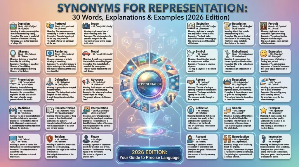 synonyms for representation