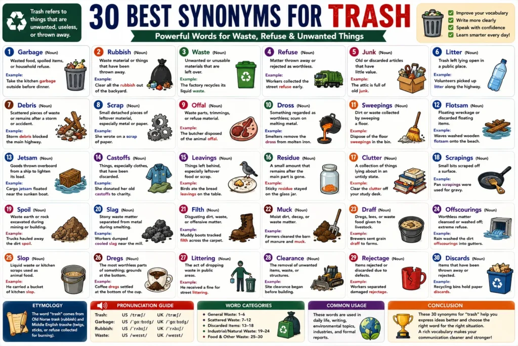 synonyms for trash