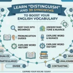 Synonyms for distinguish