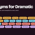 Synonyms for dramatic