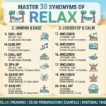 synonyms for relax