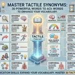 Synonyms for tactile